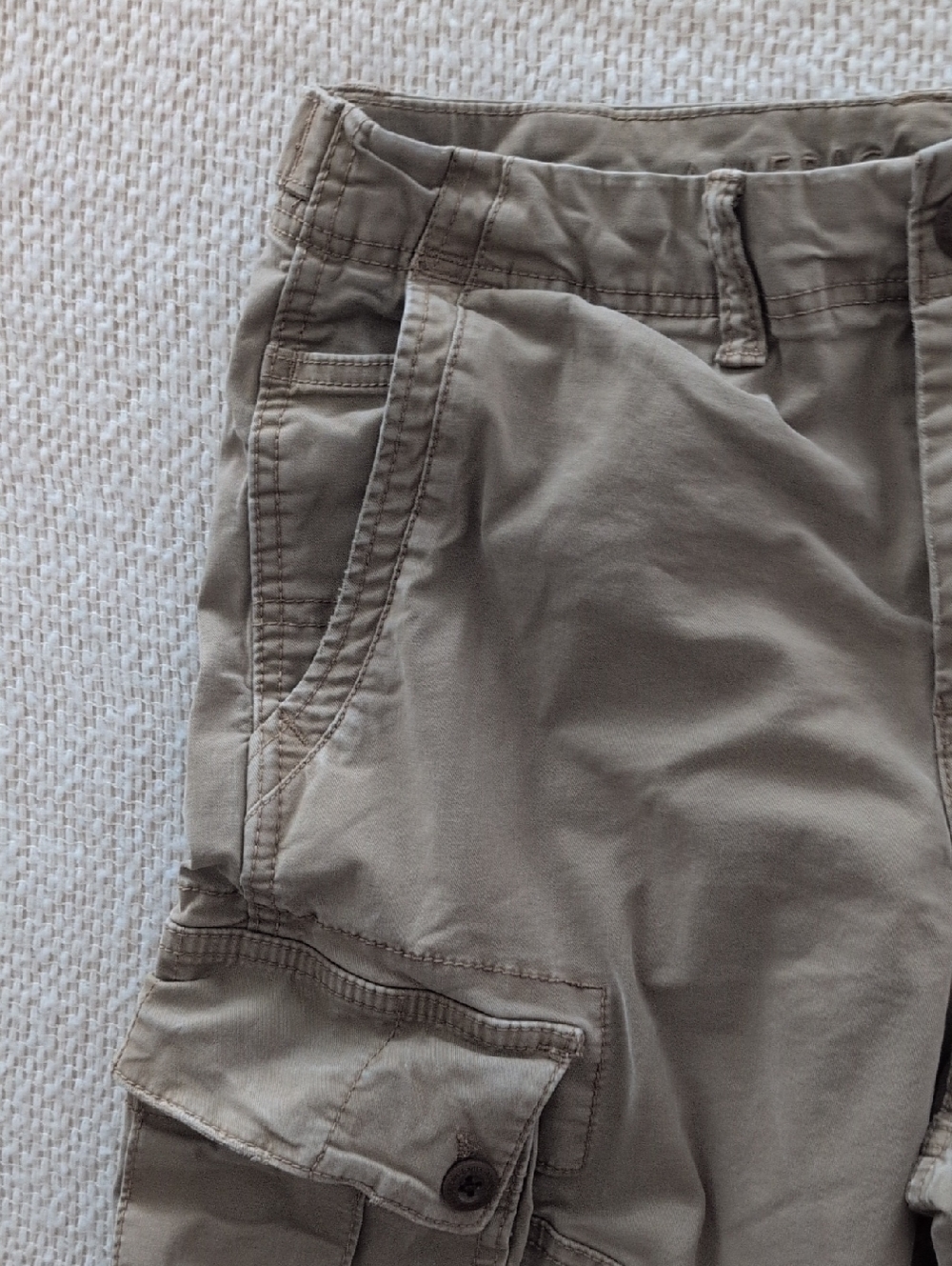 American Eagle Flex Khaki Cargo Shorts Men's 30 Utility Pockets Relaxed Fit - Picture 4 of 16